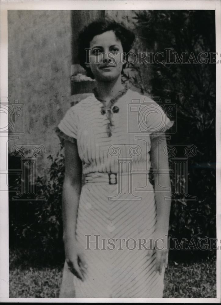 1938 Press Photo Claudine McCall , confessed to kidnapping &amp; slaying 5 year old - Historic Images