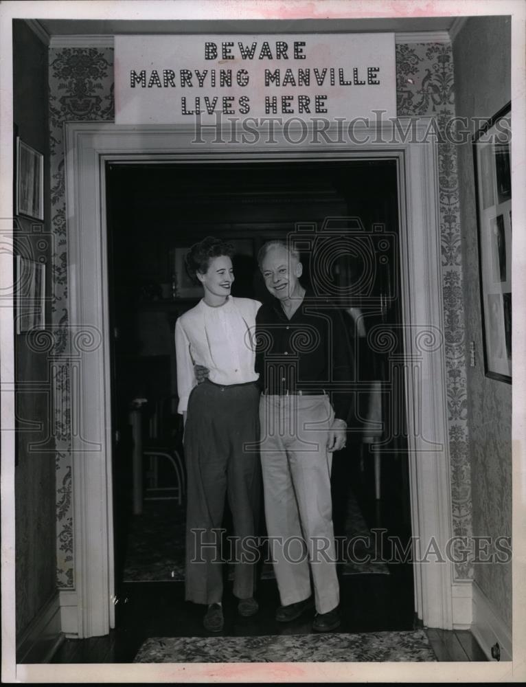 1945 Press Photo Georgina Campbell the soon to be wife no 8 of Tommy Manville - Historic Images