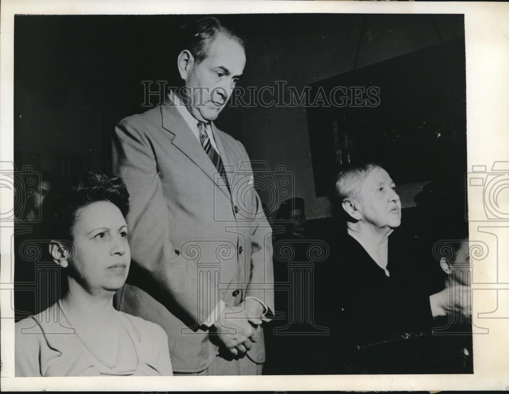 1942 Press Photo Rio de Janiero, Brazil Foreign Minister Osvaldo Aranha &amp; family - Historic Images