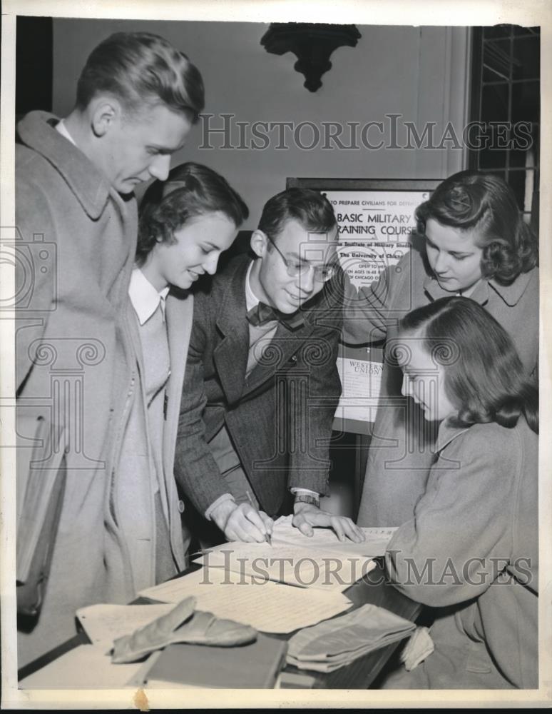 1941 Press Photo Ken Knudsen, Janet Wagner, Bill Helson, Shirley Bootman &amp; - Historic Images