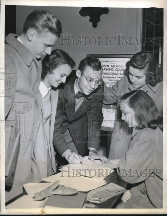 1941 Press Photo Ken Knudsen, Janet Wagner, Bill Helson, Shirley Bootman & - Historic Images