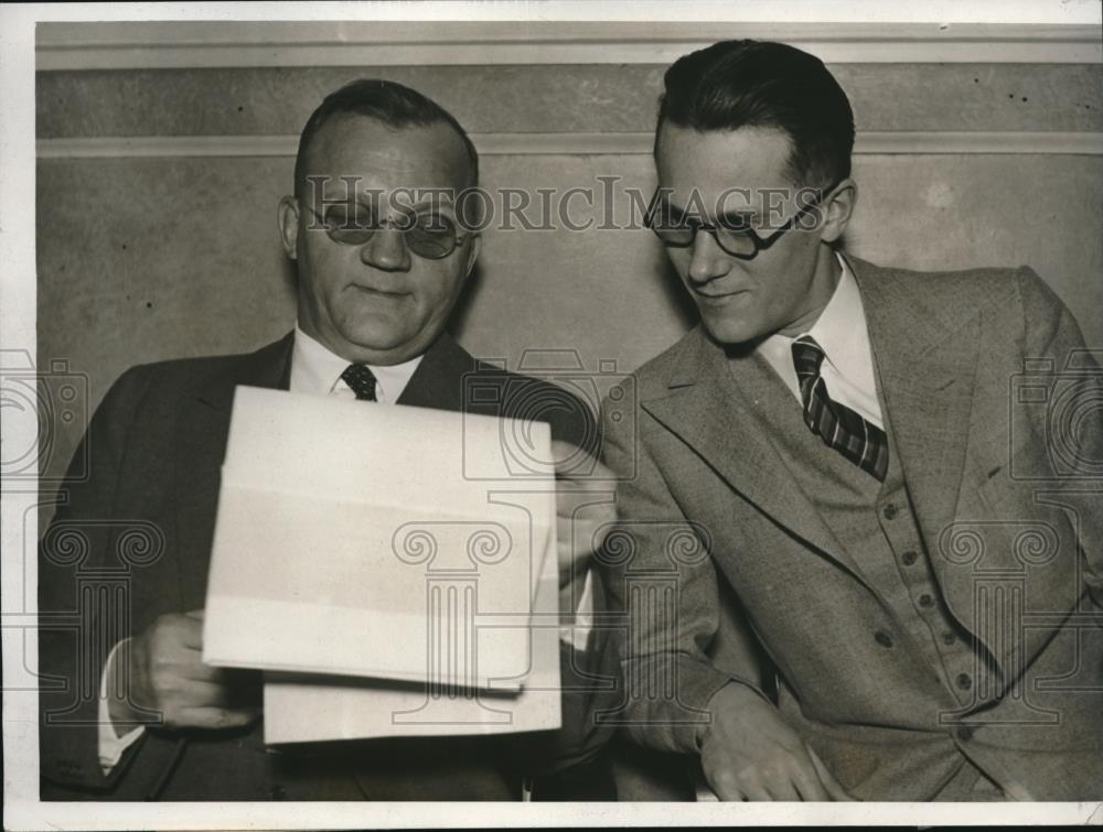 1933 Press Photo Varner Corry On Trial In Chicago For Killing Of Policeman - Historic Images