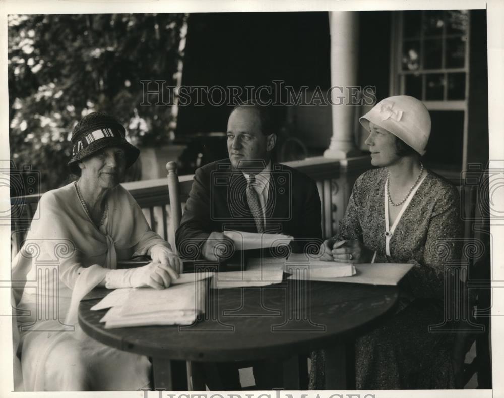 1932 Press Photo Mrs Theodore Rosevelt, Honorary Chaiman of the Trubee Division - Historic Images