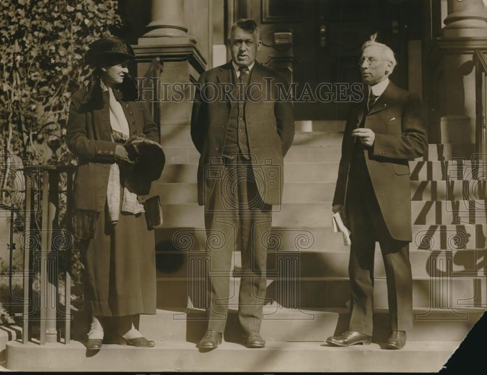1920 Press Photo Hilda Loines, Cg Patterson & JD Miller, delegates to the - Historic Images