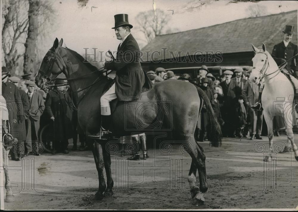 1926 Press Photo Earl Beatty at Whaddon Chase meet near Bletchley - Historic Images