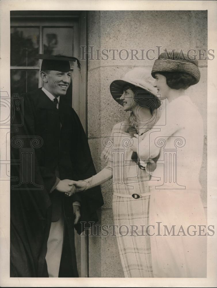 1922 Press Photo Jake Driscoll, Boston College Runner, Mary O'Gara, M. Finnan - Historic Images