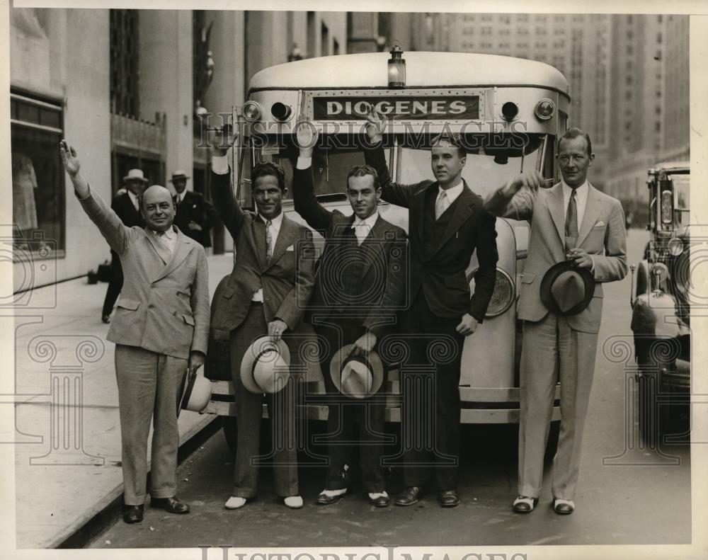 1932 Press Photo P Morris, U of Wis,R Nicholson, RG Salmon,JW Ryan,Borkland - Historic Images