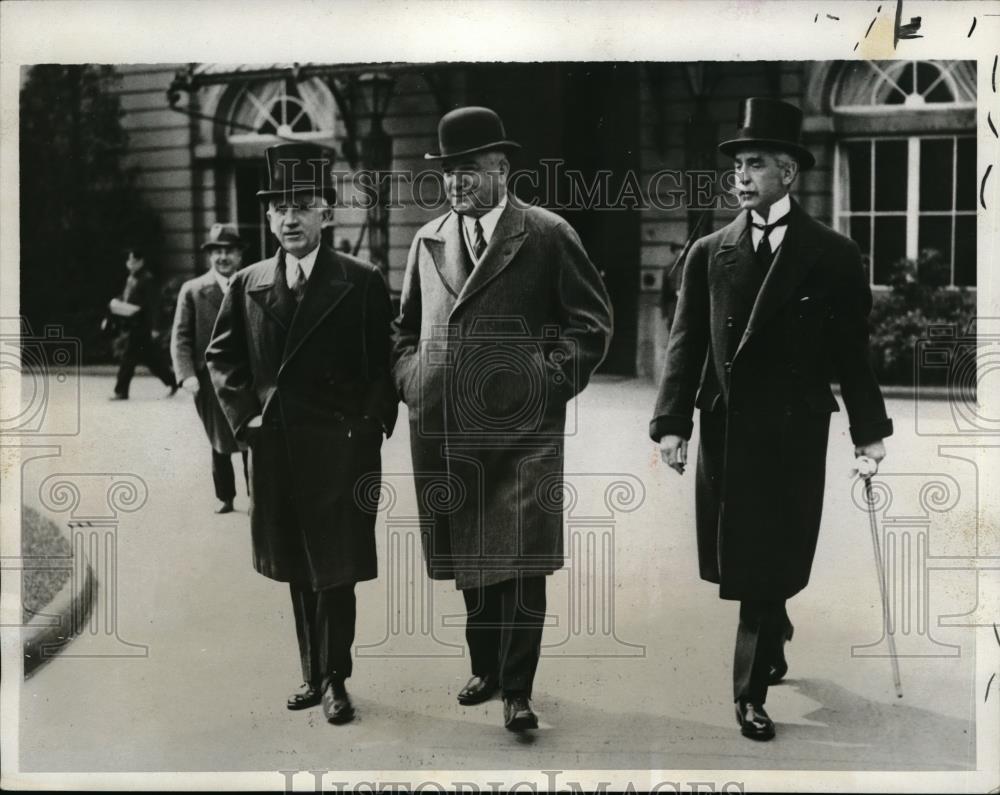 1933 Press Photo US Amb at Large, Norman Davis, C Von Neurath,Germany - Historic Images