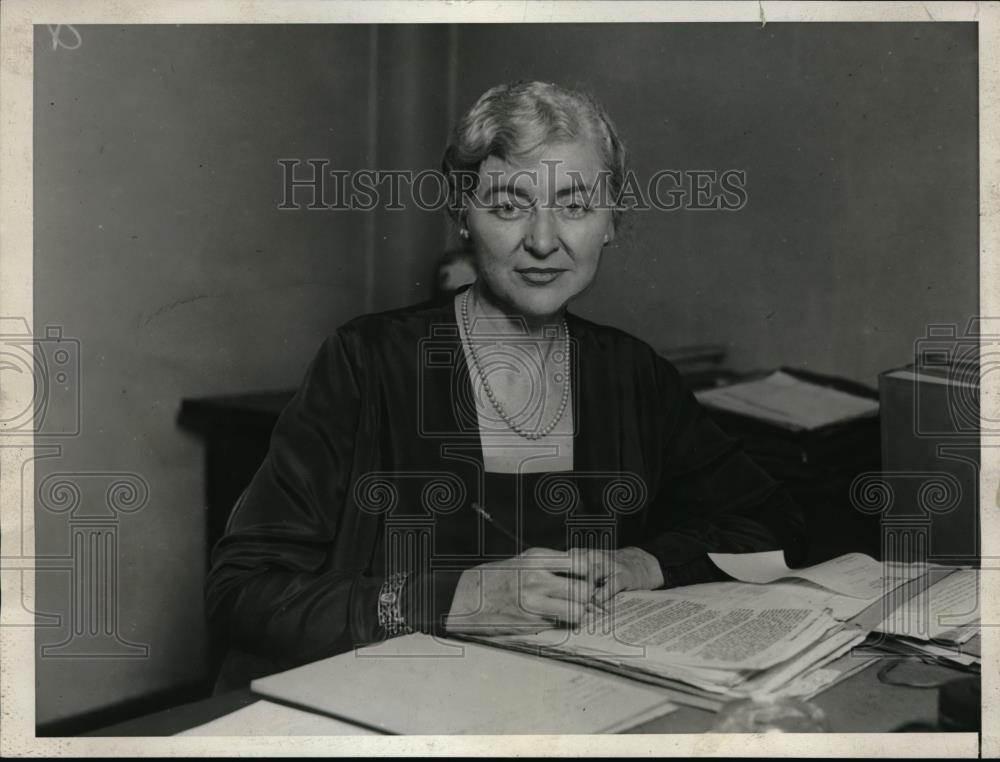 1929 Press Photo Annabel Mathows of the Bureau of Internal Revenue has been - Historic Images