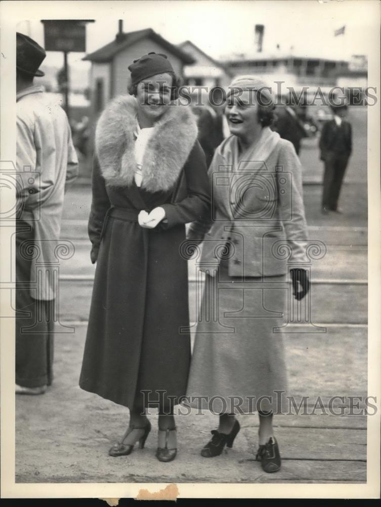 1933 Press Photo New London Connecticut Susan Hall Constance Socialite Race - Historic Images