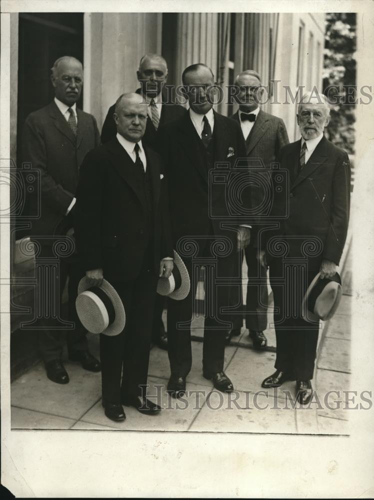 1929 Press Photo Phila.Pa delegation to Pres Hoover, Mackey,Curtis,Atterbury - Historic Images