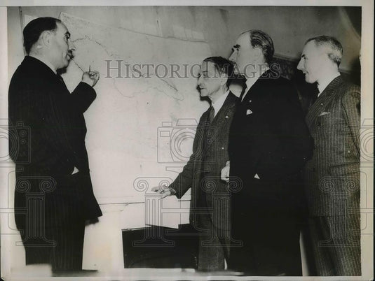 1938 Press Photo Maj. Sir Francis Fetherston-Godley Lt Gen James O'Dowda London - Historic Images