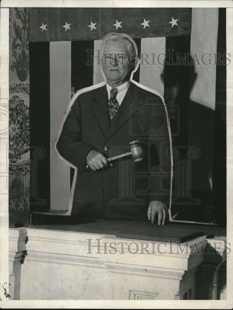 1931 Press Photo Mr Garner of Texas with a gavel in hand - neb61189 - Historic Images