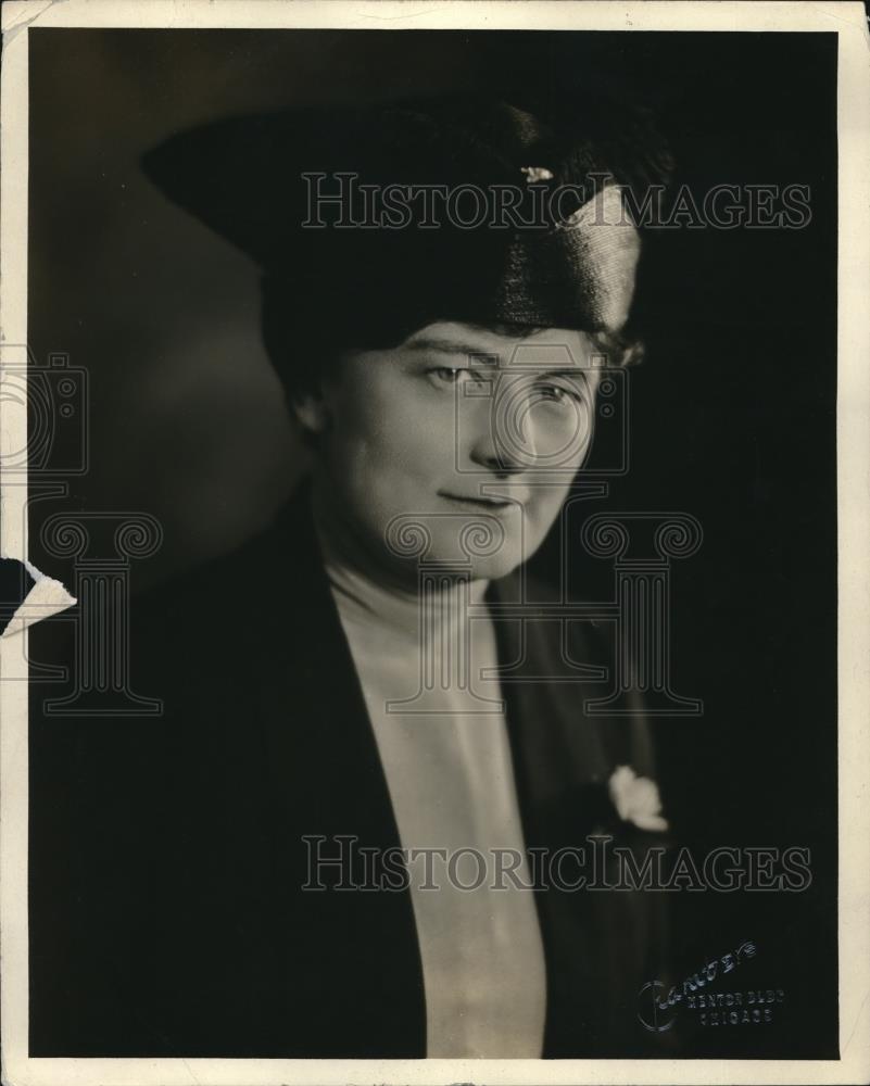 1920 Press Photo Mrs Jacob Bauer Chair Of Hospitality Committee - Historic Images