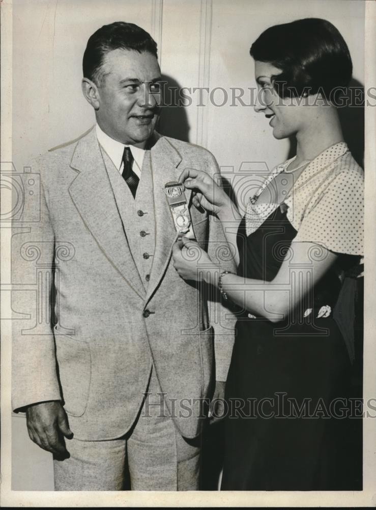 1932 Press Photo Lawrence Richey, secy to Pres. Hoover, at GOP Nat'l convention - Historic Images