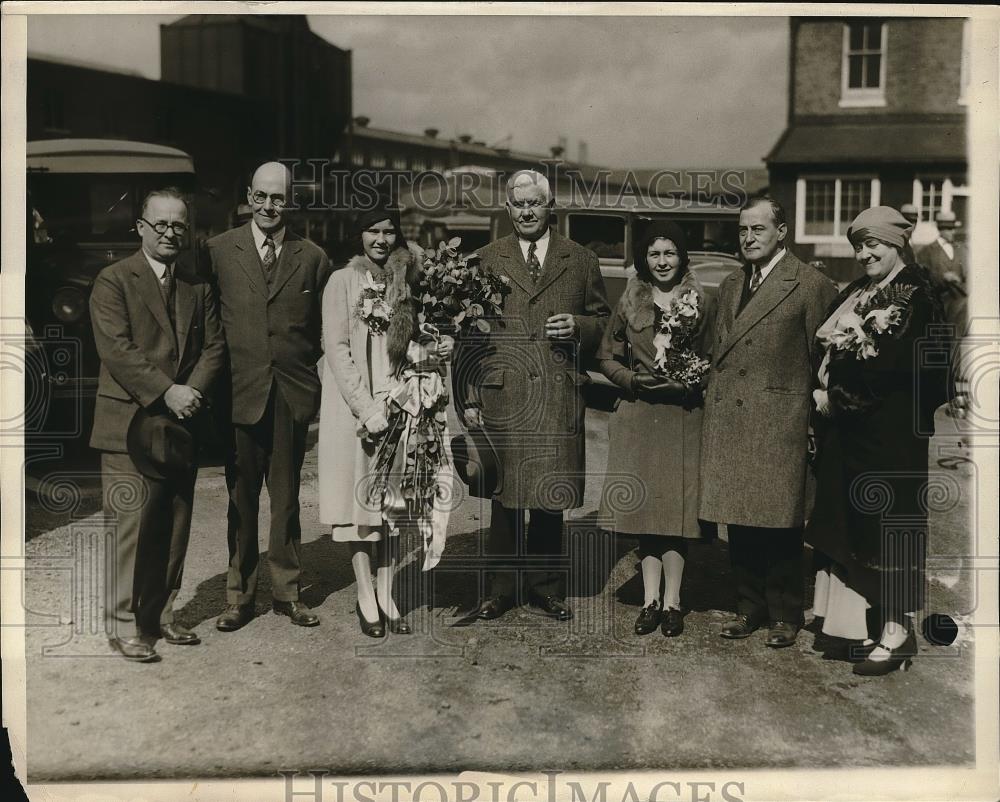 1930 Press Photo Asst Postmaster Gen I Glover,HE Frick,F Glover,R Murray - Historic Images