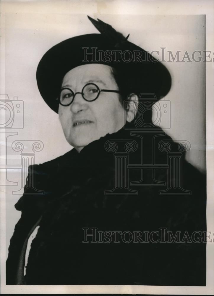 1938 Press Photo Mrs. Sara Winkler De Blum of Brazil - neb65414 - Historic Images