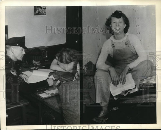 1938 Press Photo Lebanon, Ohio Marie Day,Cpl PW Powell, N Hayes, D Cross, - Historic Images