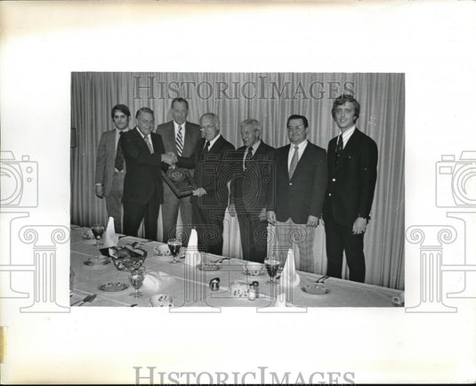 Press Photo Anthony Foos, E.K. Mueller, H. McMillian, earl Foos, - neb65540 - Historic Images