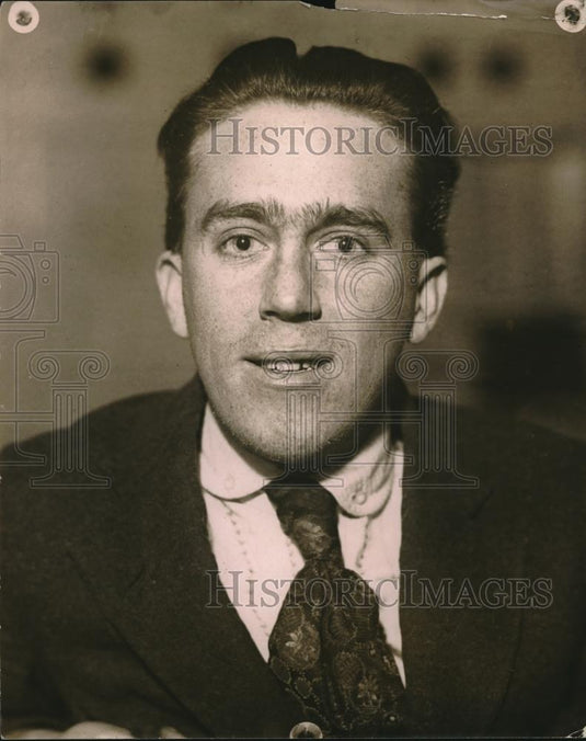 1919 Press Photo Andrew Rebort on trial for murder of Wm Gray - Historic Images