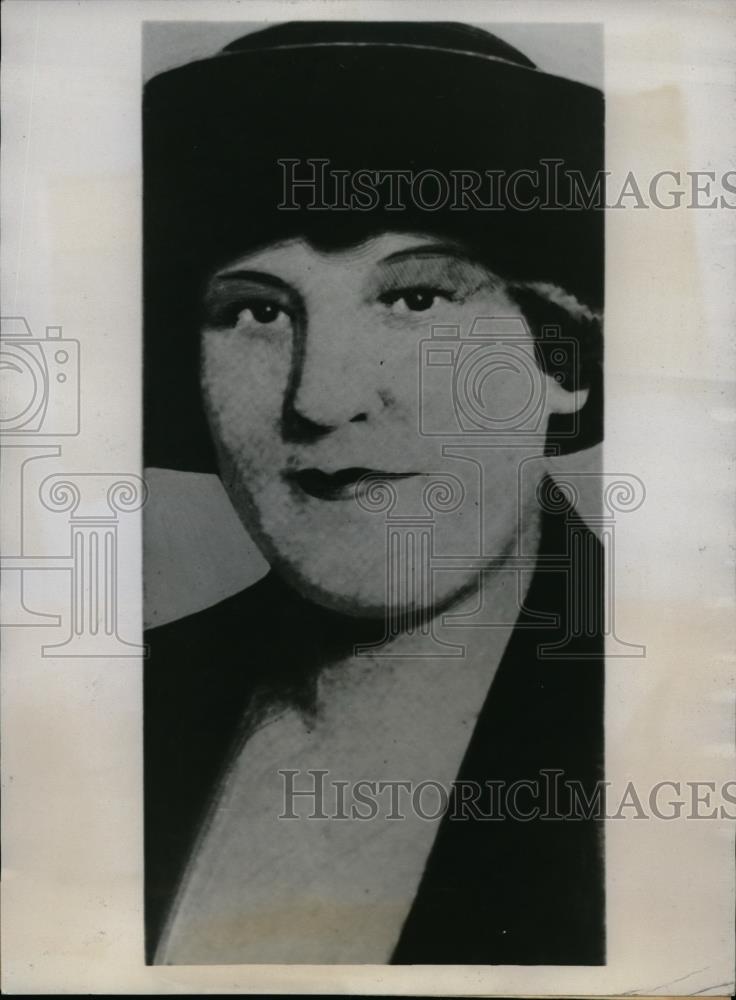 1934 Press Photo Miss Martha Biggerstaff Kansas Hospital Embezzling Suspect - Historic Images