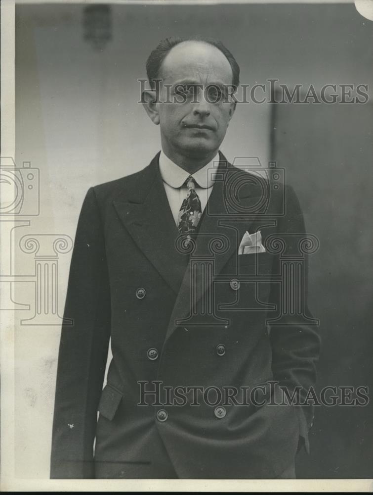 1932 Press Photo Dr. Felipe Marquez, Guatemalan Consul General Arrives in U.S. - Historic Images