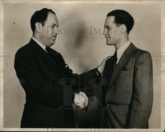 1941 Press Photo William Joseph & Tibor Eichenbaum, Hungarian refugee - Historic Images