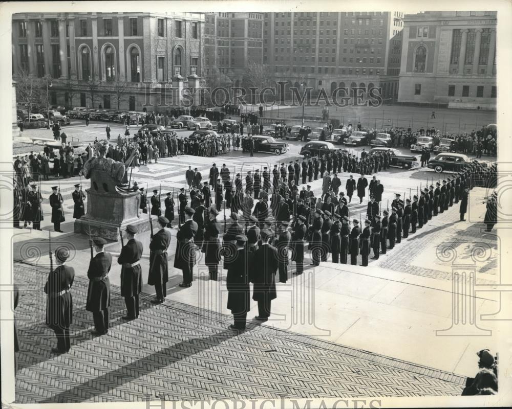 1942 Press Photo Ecuador Pres. Carlos A Arroyo del Rio at Columbia Univ - Historic Images