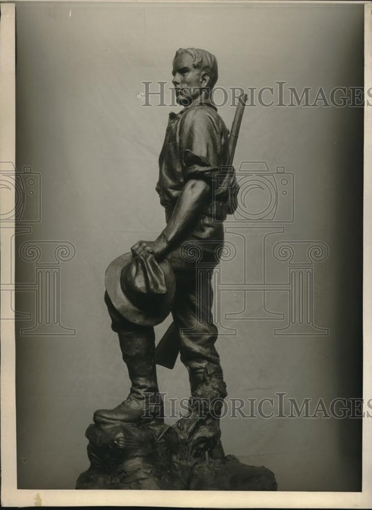 Press Photo Spanish war Monument Joseph P Pollia - Historic Images
