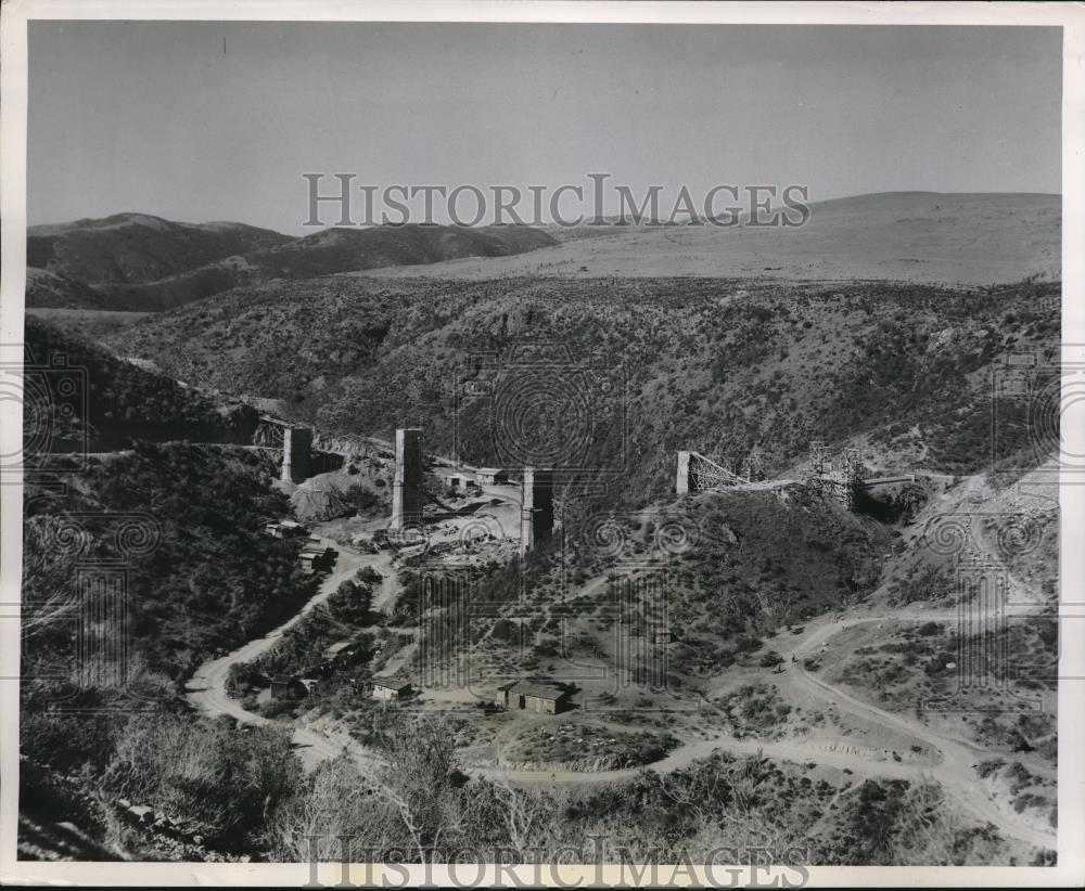 1952 Press Photo Roads in Chile - Historic Images