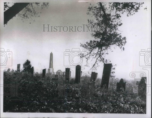 1961 Press Photo Cemetery in Cleveland, Ohio part of estate planning - Historic Images