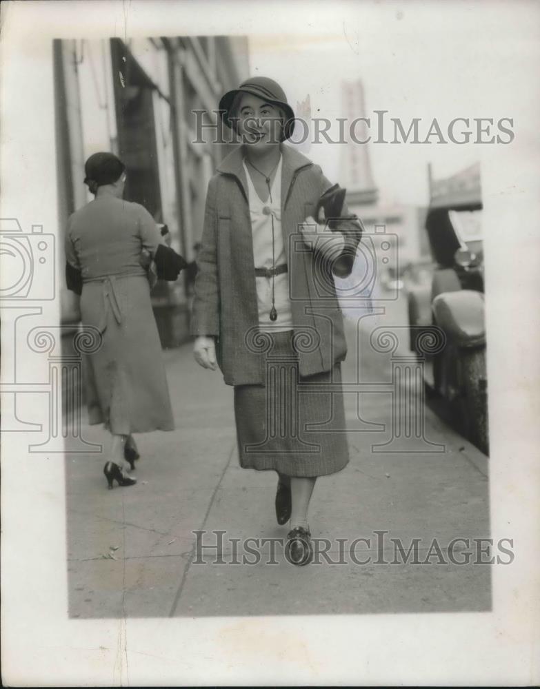 1932 Press Photo Mrs. K.B. Wingfield, Garden Club - Historic Images