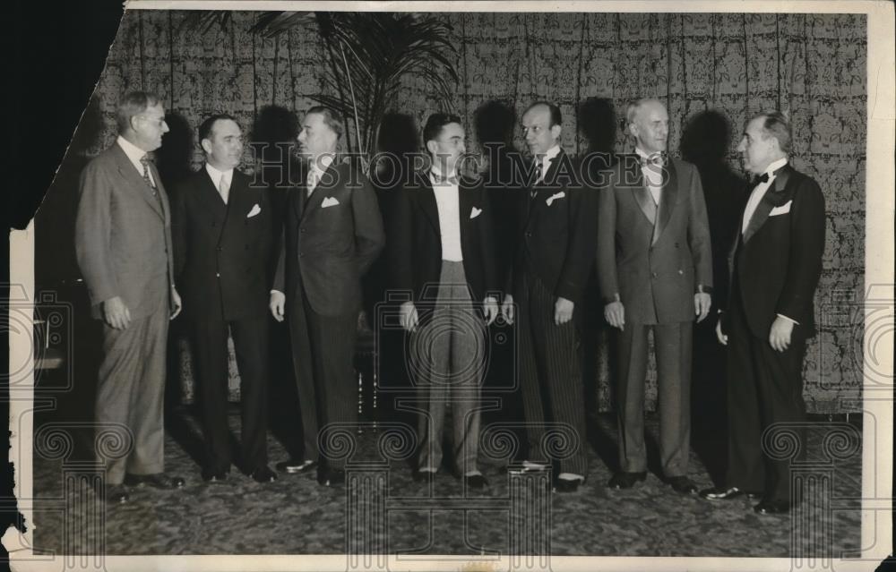 1932 Press Photo Annual Men&#39;s Style, Norris, Bennett, Nagel, Milbouer, Shanz - Historic Images