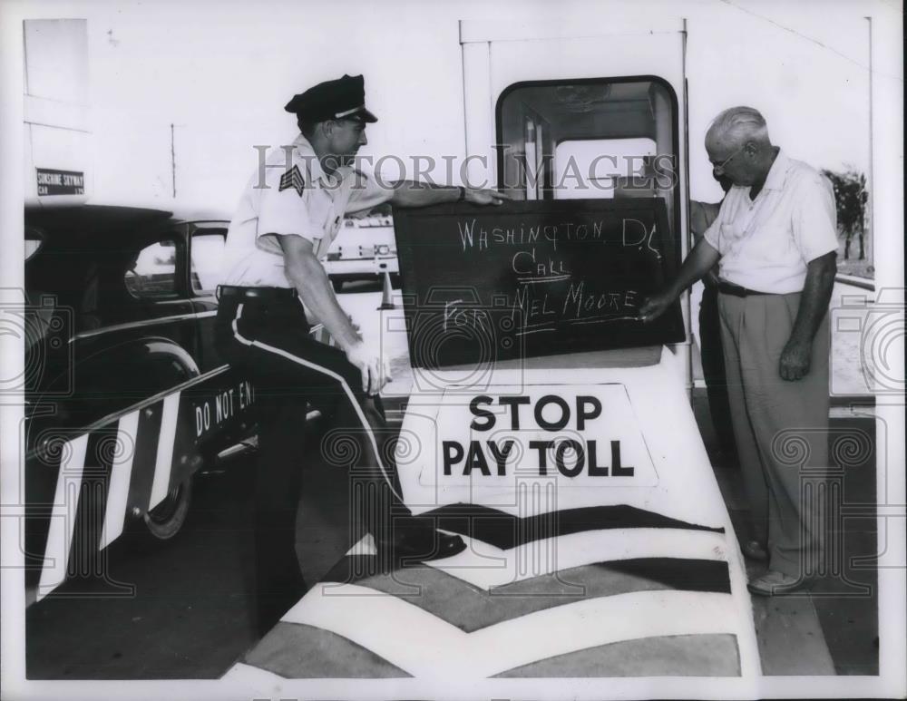 1955 Press Photo The Toll House on Florida&#39;s Sunshine Skyway - Historic Images