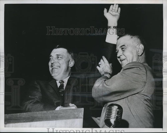 1958 Press Photo NYC, HL Blackledge & Horace Wisler of the ELKS - Historic Images