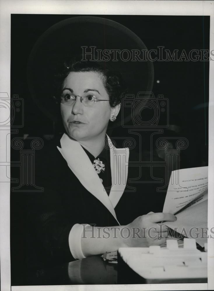 1941 Press Photo Mary Spargo Wardwell Testifies before Dies Committee - Historic Images