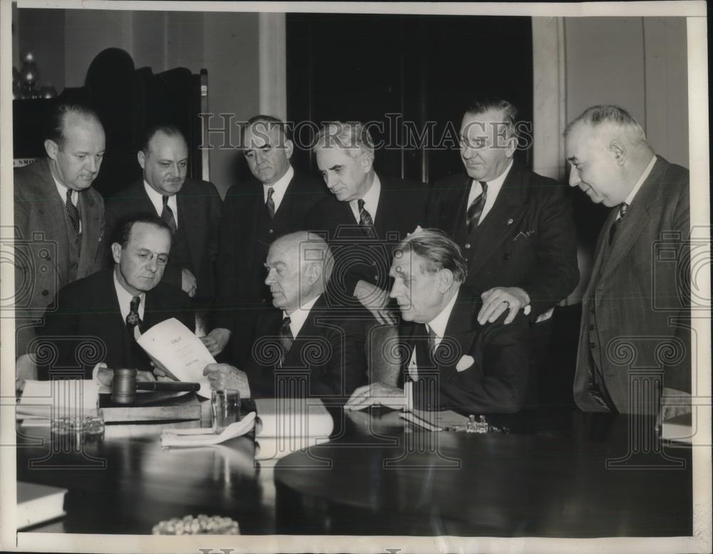 1939 Press Photo D.C. House Judiciary Comm. Gibbs,Sumners,Barnes,Chandler - Historic Images