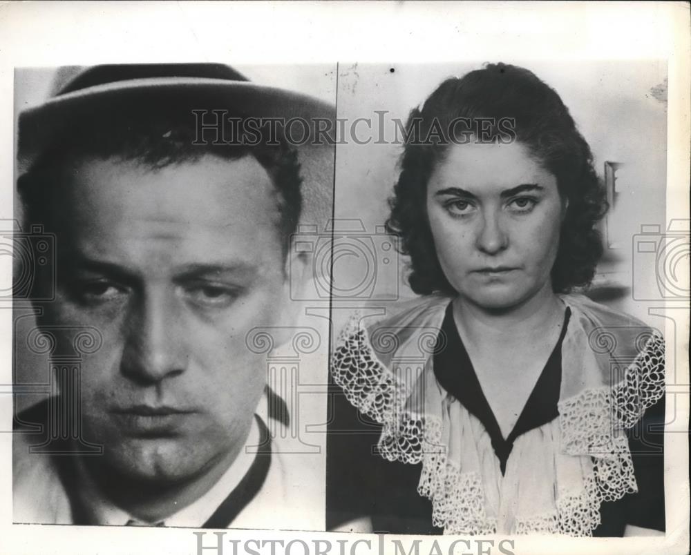 1945 Press Photo Ralph B. McKennis, Mrs. Nevada Edwards, North Carolina Shooting - Historic Images