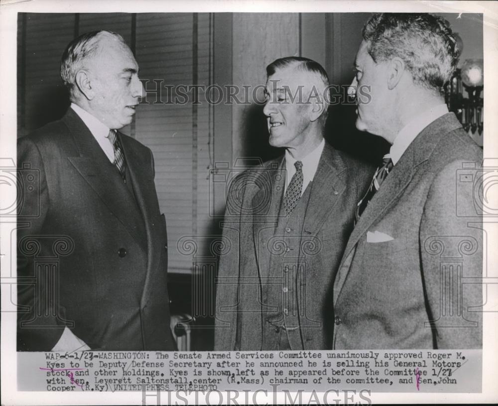 1927 Press Photo Senate Armed Services Committee Approved Roger Kyes - Historic Images