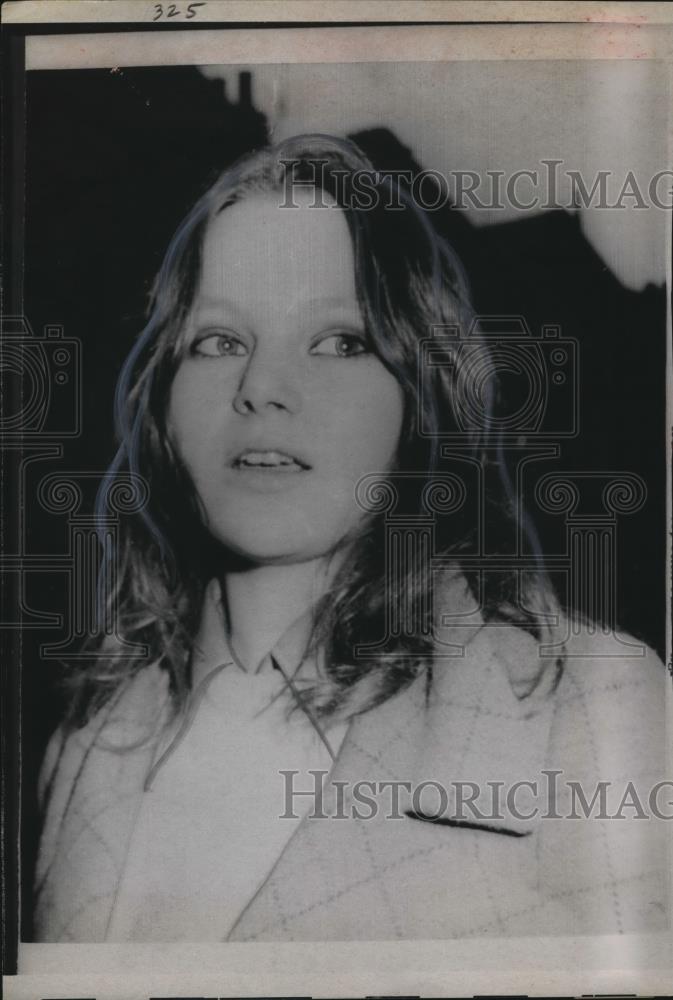 1970 Press Photo Sarah Nabarro Kidnapping threats - Historic Images
