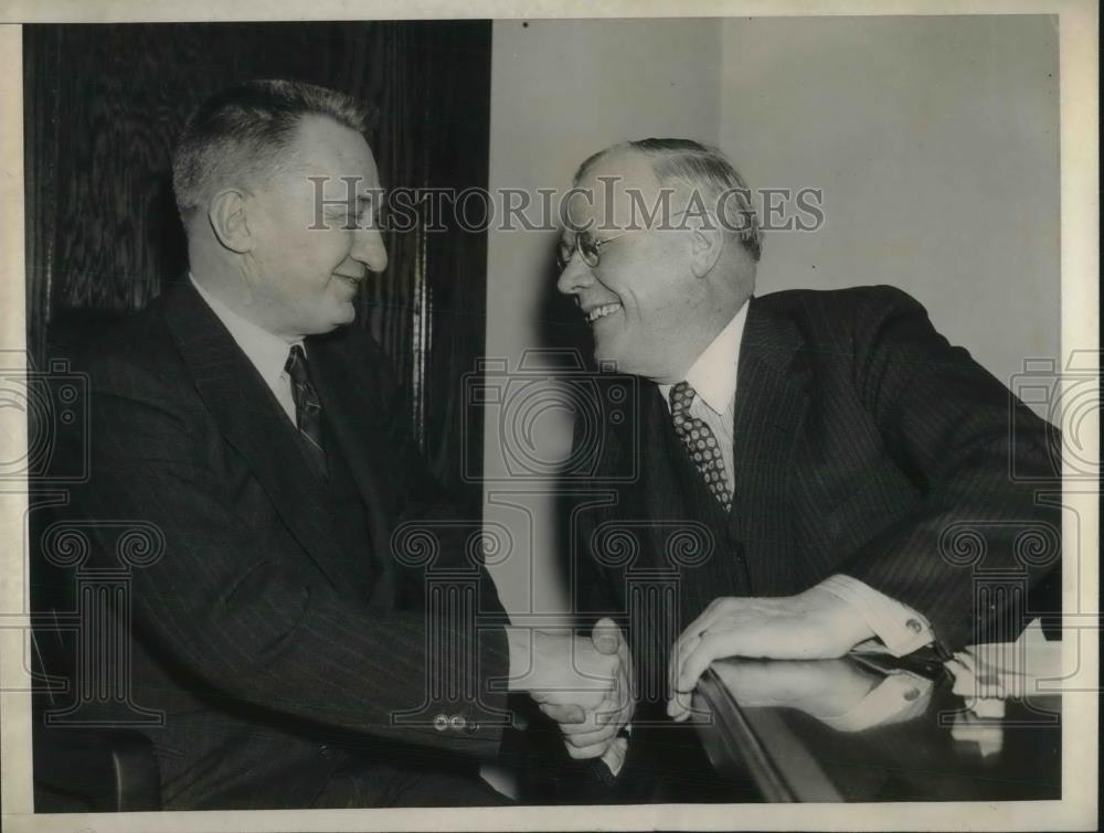 1939 Press Photo Alexander Kerensky with William Green, Labor Leader - Historic Images