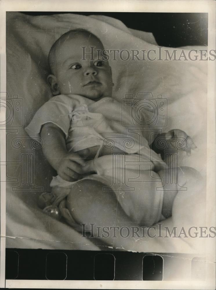 1940 Press Photo Baby Picture Of Harold Ickes, Jr. - Historic Images