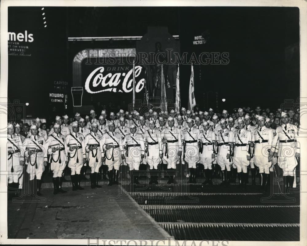 1937 Press Photo Drum Corps of American Legion post 118 of Chicago - Historic Images