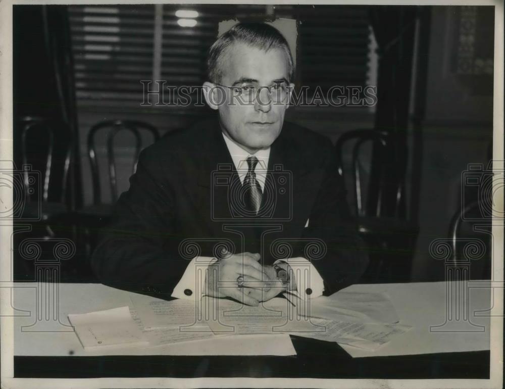 1939 Press Photo Anti-War Agencies meet in Washington Max Weis World Peaceways - Historic Images