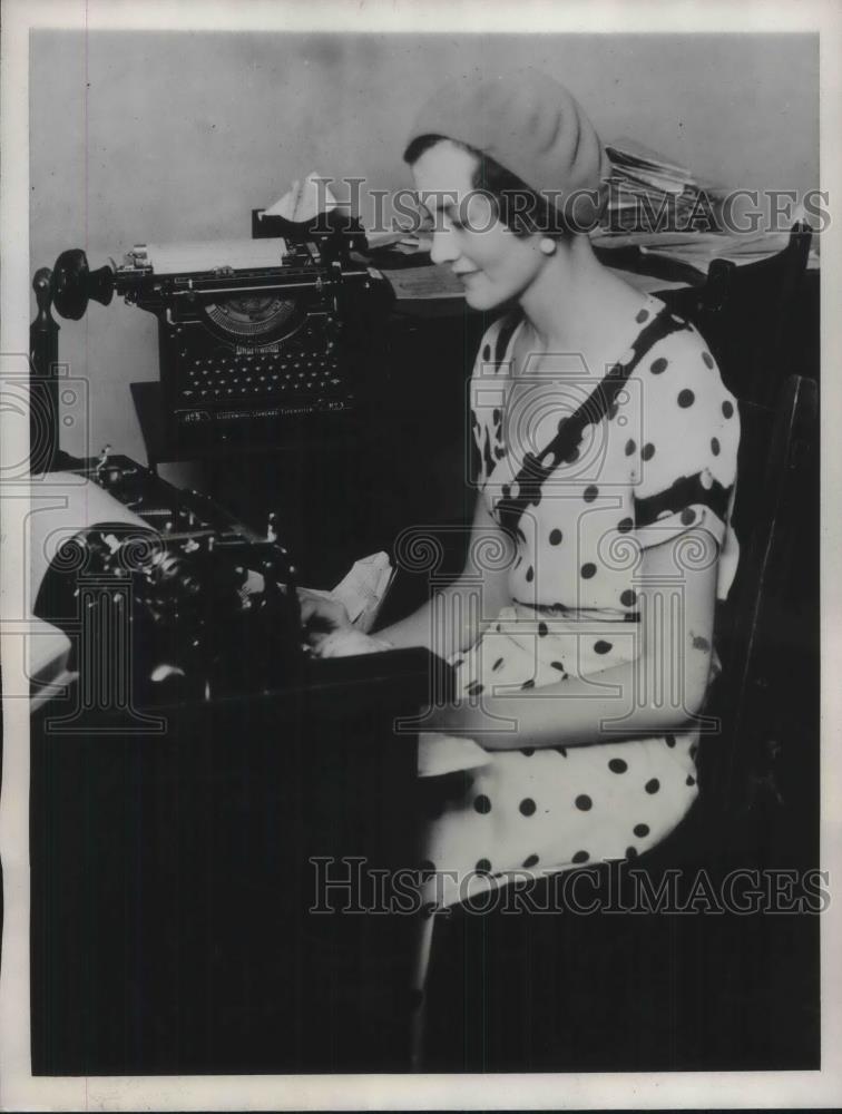 1931 Press Photo Martha Fall Granddaughter of Former Secretary of Interoir - Historic Images