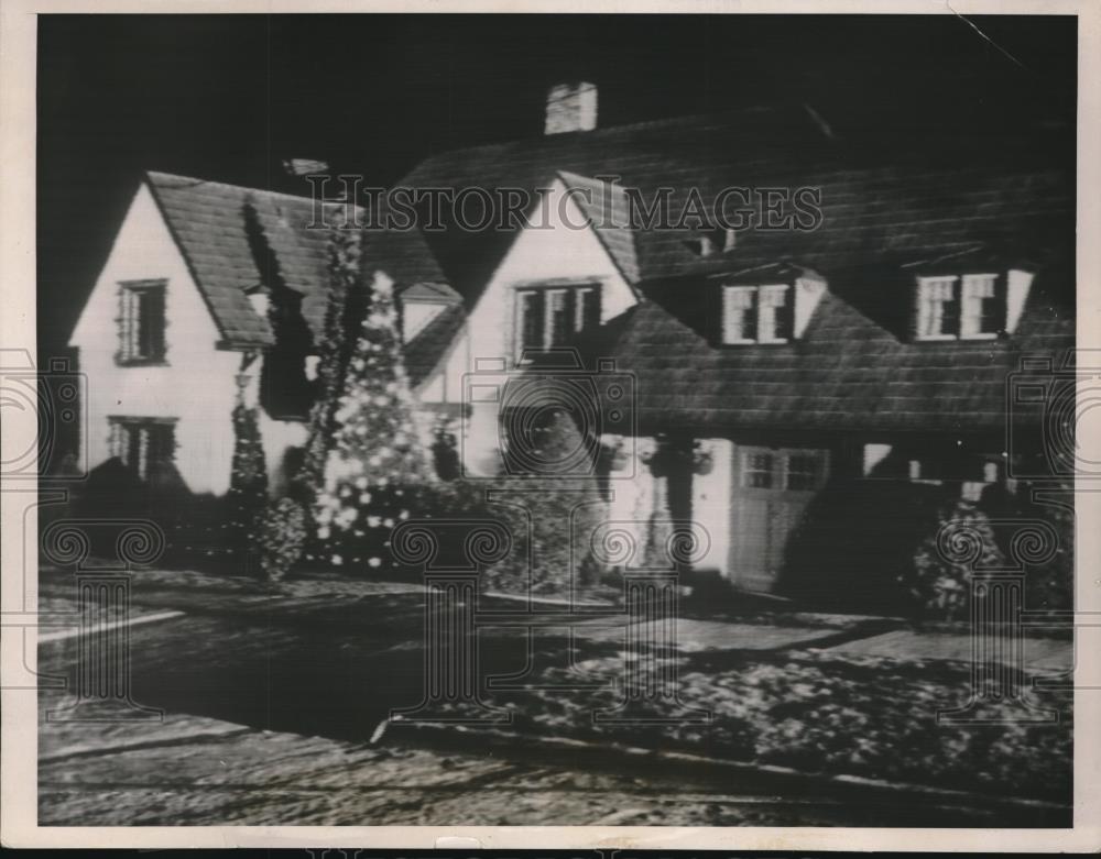 1937 Press Photo Home of Dr. William Matson in Tacoma Washington - Historic Images