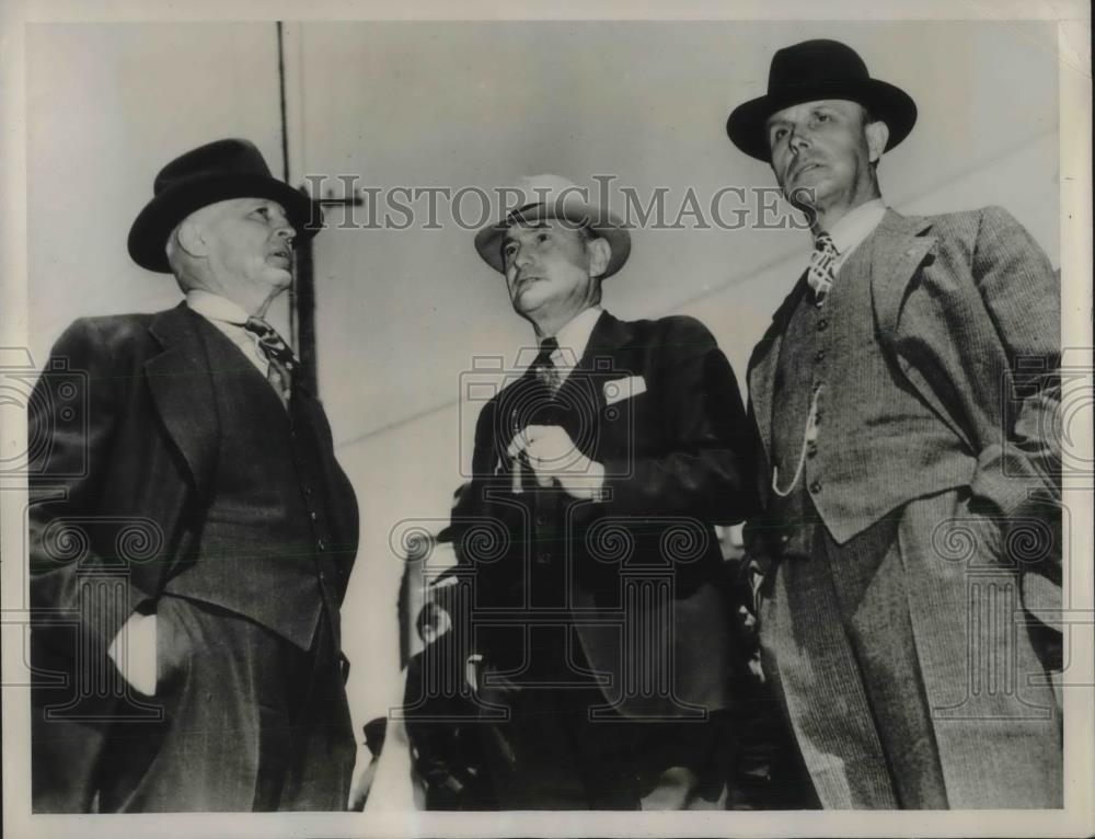 1938 Press Photo Harlan County Trial, J. Crabetree, W.W. Lewis, Charles Guthrie - Historic Images