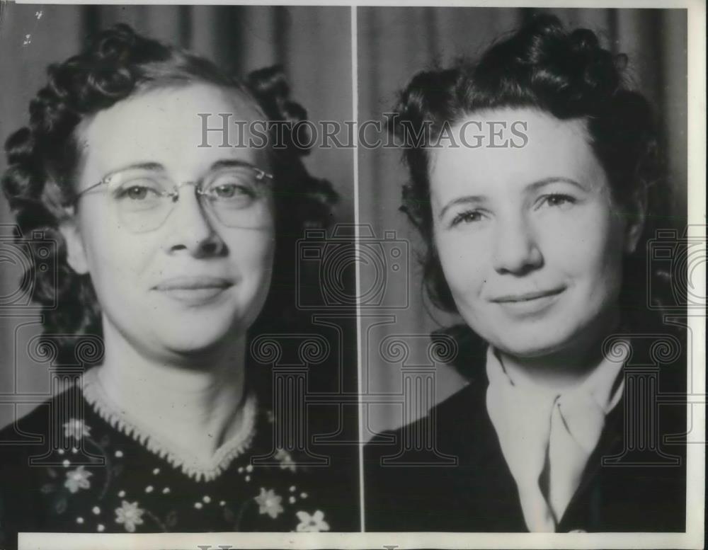 1941 Press Photo School Teachers Hilda Rhodes &amp; Aldythea Keith Charged Flogging - Historic Images