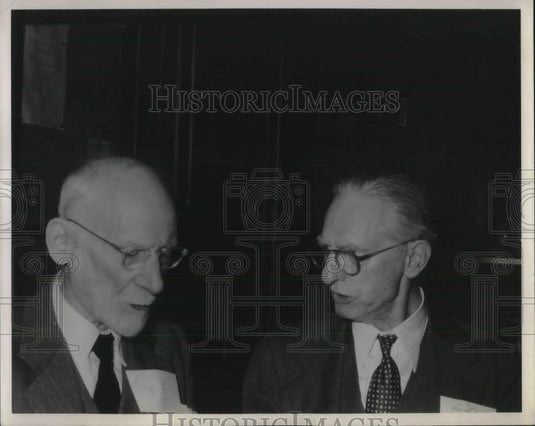 1953 Press Photo David Simpson & Harry Deibel Veteran Members Of Church - Historic Images