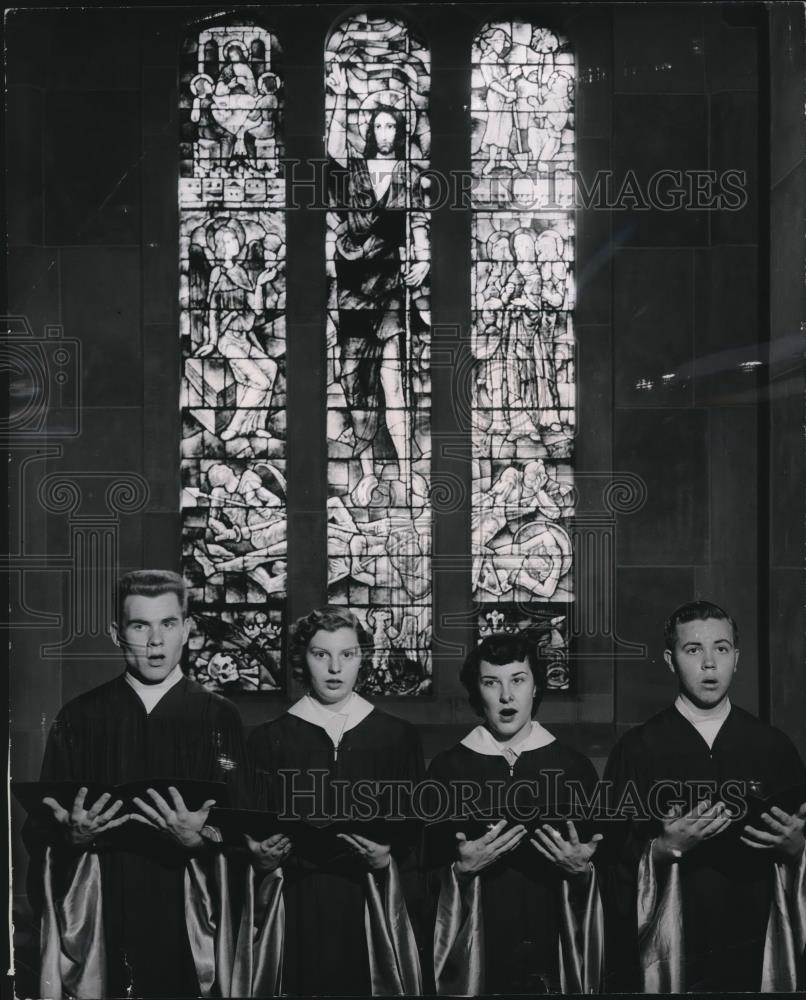 Press Photo Moose Child City Catholic &amp; Protestant Child Choir - Historic Images